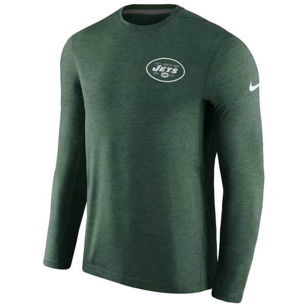 Men's New York Jets Nike Green Coaches Long Sleeve Performance T-Shirt,We sell and wholesale Men's New York Jets Nike Green Coaches Long Sleeve Performance T-Shirt on line form chian!
